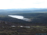 Снимок с горы Кильдинская <br />в сторону станции Лопарская.