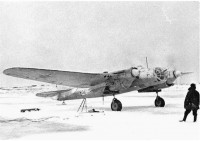 Бомбардировщик СБ-2М-103 ВВС Северного флота, 1942 год.