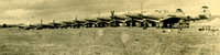 Небольшой фрагмент фотографии самолетов P-39 Аэрокобра. 1949 год.