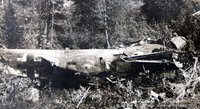 29 июня 1942 года лётчики полка сбили 6 немецких самолётов. На снимке один из них, сбитый в районе озера Тюхменское